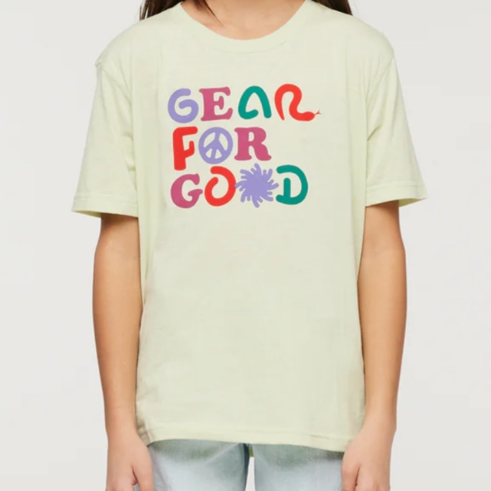 Cotopaxi Kids Gear for Good Organic T-Shirt Kids Unisex Lichen Green